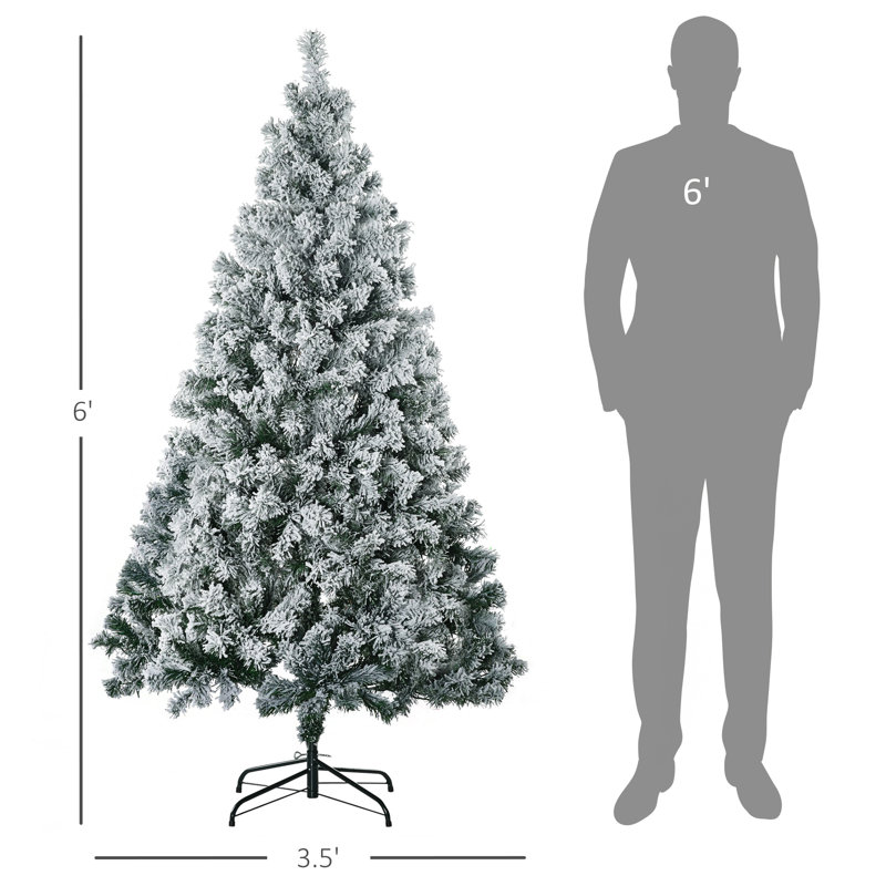 Grand arbre de Noël artificiel pré-éclairé, 6'