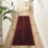 Yasmin Traditional Bukhara Indoor Area Rug Soft Woven Carpet with Jute Backing Classic Oriental Style for Living Room, Bedroom, Hallway, Red