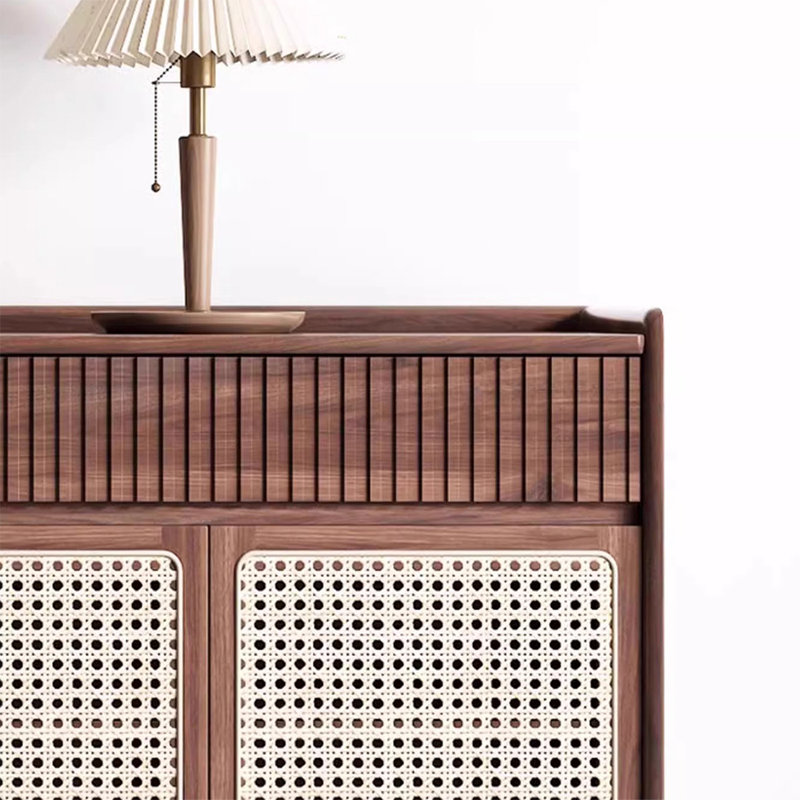 Walnut Solid wood Shoe Storage