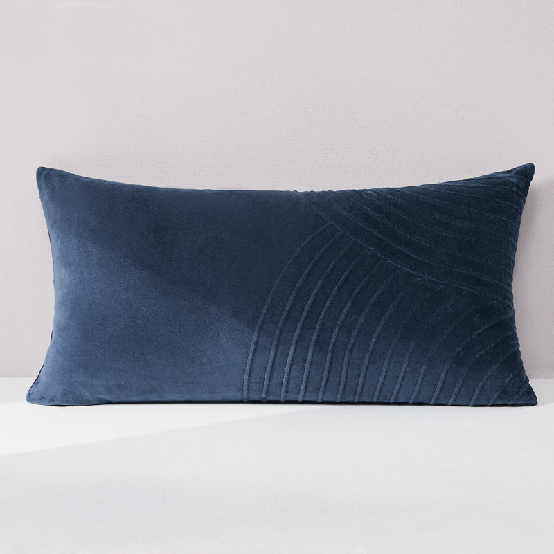 Delta Velvet Cotton Pillow Cover Navy, Navy