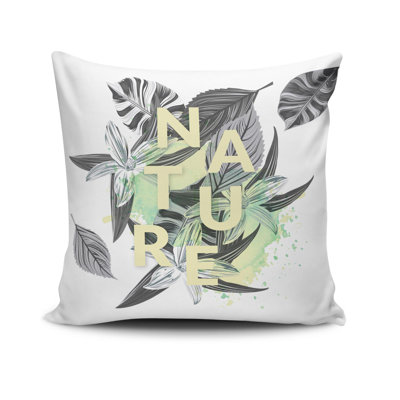 Housse de coussin carré en mélange de coton / polyester Eryne