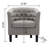 Tufted Upholstered Barrel Chair with Wooden Legs-1719400685