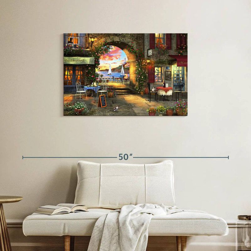 Sireci Mediterranean Evening, 24" H x 36" W