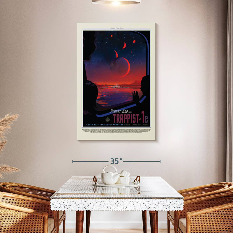 Kelan Trappist 1E Print, 48" H x 32" W