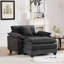 Chaise d'appoint rembourrée avec coussins Abigail
