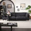 Canapé modulaire noir en polyester-1557300296