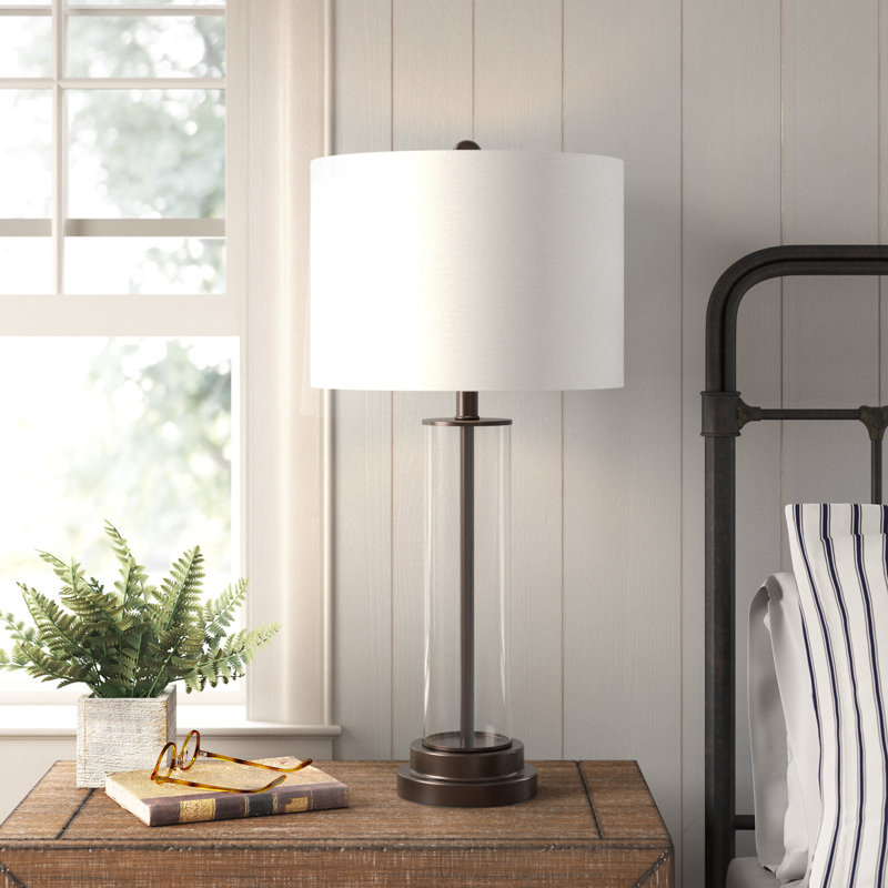 Auckland 29.25" Standard Table Lamp, Oil Rubbed Bronze/Clear