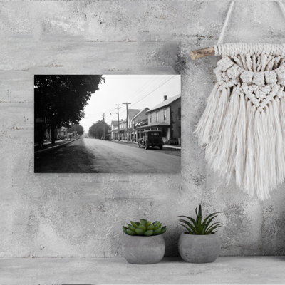 1930S Jennerstown Pennsylvania Looking Down The Main Street Of This Small Town Classic Retro Vintage City Wall Art