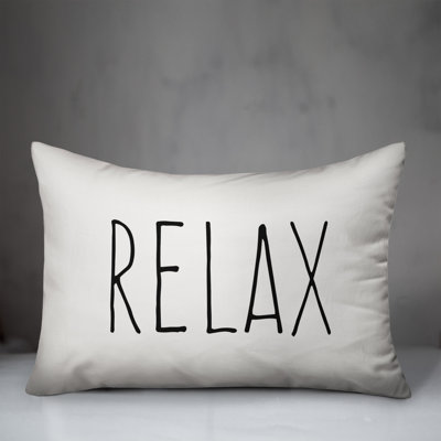 Textual Outdoor Throw Pillow