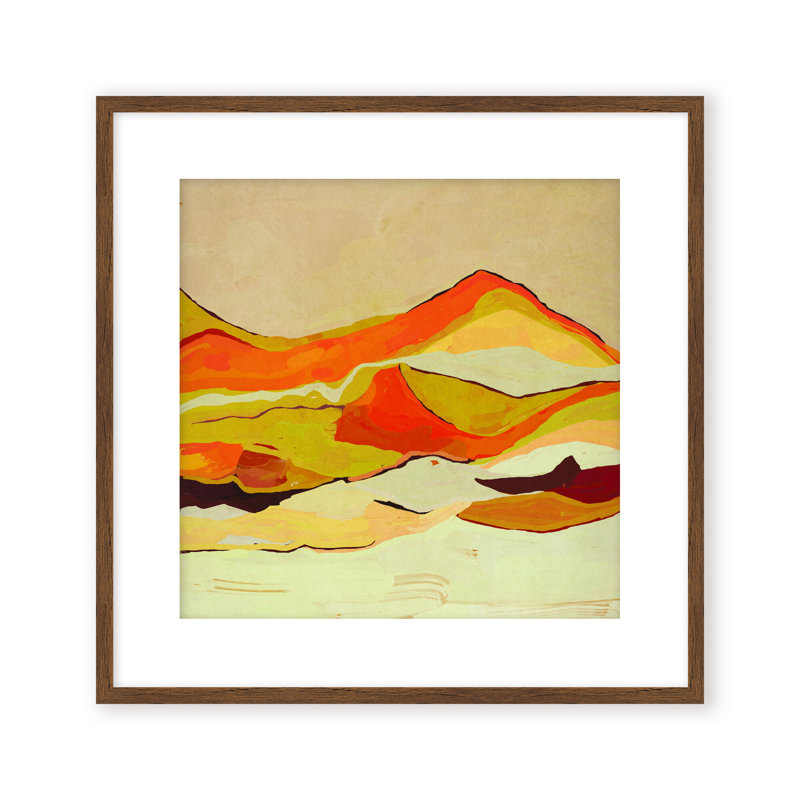 Nature Inspired Dawn's Horizon Trptych, 24" H x 24" W, Framed Canvas, Beige