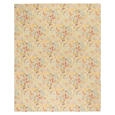 Ines Hand Hooked Wool Paisley Area Rug