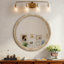 Miroir d'appoint rustique en bois rustique 31,5 pouces style maison de campagne