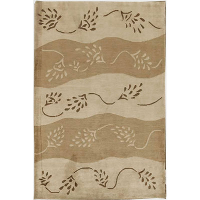 Hand-Knotted High-Quality Beige Area Rug