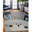 Hand Tufted Wool Geometric Area Rug in Gray-2131903445
