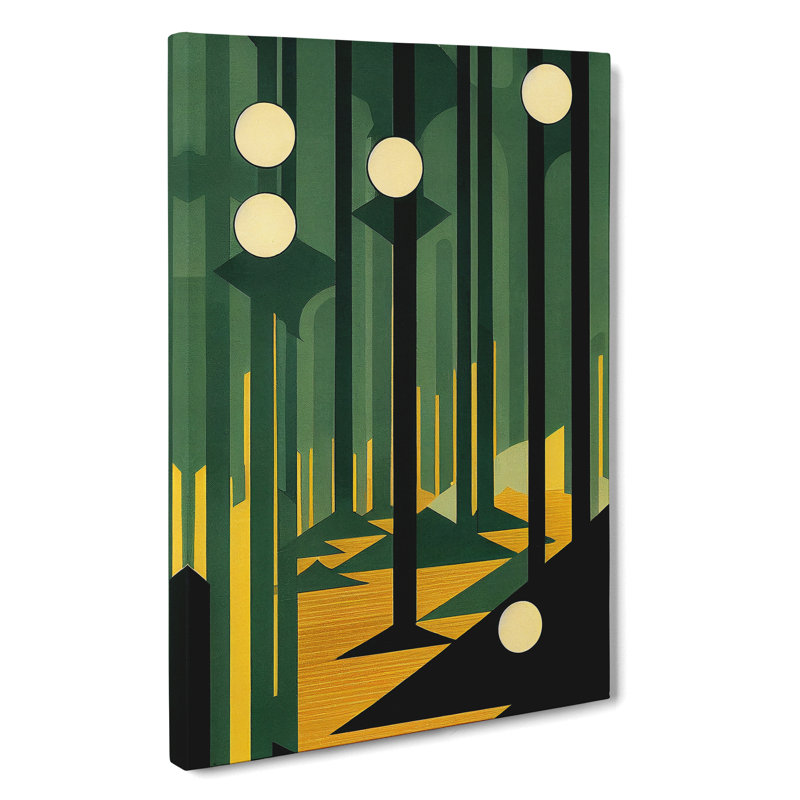 Modern Forest No.4 Abstract - Wrapped Canvas, 50cm H x 35cm W x 3cm D
