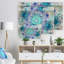 «Turquoise Wavy Curves and Circles», impression-35109364-35109366
