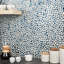 Carreau de mosaïque murale en verre poli 11,88 po x 11,88 po Fractal Pebble (0,98 pi2 / chaque)-90639937