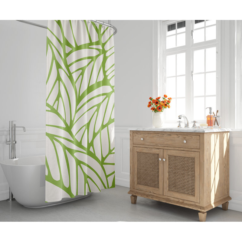 Rideau de douche Caro, Vert