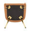Chaise de salle à manger rembourrée en cuir moderne avec dossier capitonné à losanges - sièges confortables et élégants pour la salle à manger, le bureau et le café (ensemble de 2) (seulement une chaise)-528667145-528667151-528667377