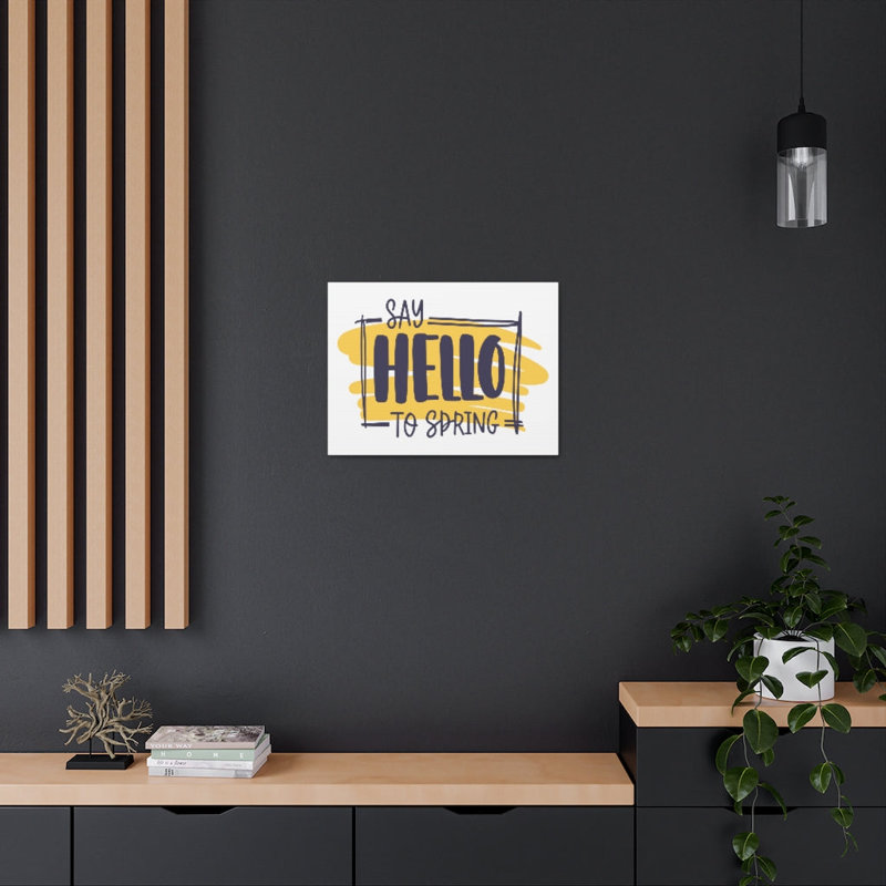 Say Hello To Spring - Wrapped Canvas Print, 46cm H x 61cm W
