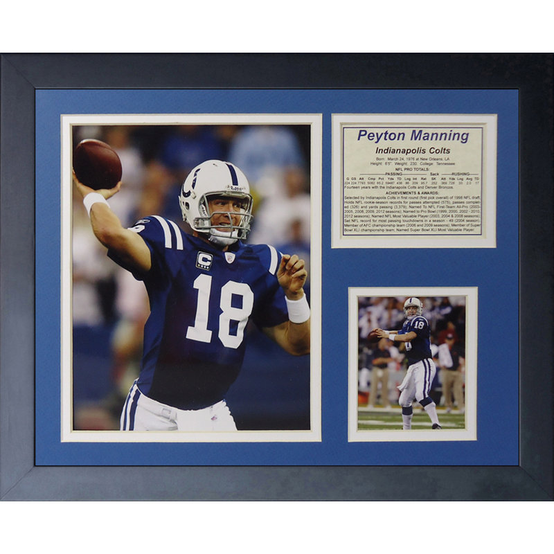 Souvenirs encadrée colts-home Peyton Manning