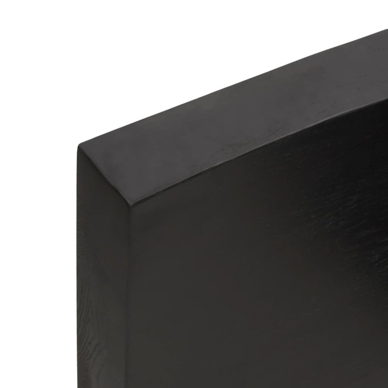 Deneuve 60cm Solid Wood Single Bathroom Vanity Top, Dark Brown