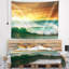 Plage, tempête, vague blanche et tapisserie bleue-28507757