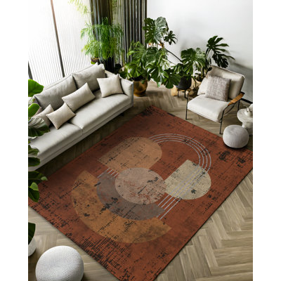 Tapis en coton et polyester à motif numérique Modern Collection