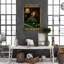 «Dogs And Billiard», reproduction d'art graphique sur toile tendue-49161681
