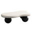 Table basse de 48,54 po en forme de nuage, 3 pieds, plateau blanc, table de 47 po facile à installer, coins arrondis lisses, performance durable-1617487794-1617487807