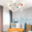 Lustre coloré 8 lumières, lustre moderne Spoutnik, luminaire pour enfants avec lumières multicolores arc-en-ciel amusantes-1140261106-1140261107