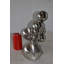 Statue en chrome haltérophile Alesja Modern Art