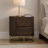 Seneca Modern Solid Wood 2-Drawer Nightstand with Elevated Metal Base and Smooth-Glide Storage-2127679142
