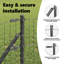 Vidaxl Fence Posts 7 Pcs Diameter32 Mm Galvanised Steel-2099660741-2099660762