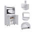 Chariot de cuisine avec espace pour appareils électroménagers Rockford, armoire à 2 portes et deux tablettes internes-413517015