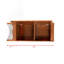Armoire de rangement rétro avec poignées en métal