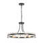Lustre rond à anneaux en cristal à 9 lumières Jackeline-114649662
