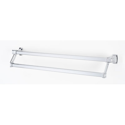 Porte-serviettes mural double Cube 25 po