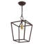 Luminaire suspendu géométrique 1 lumière Howington-1859147114