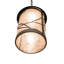 Luminaire suspendu texturé noir à 1 lumière Jadean