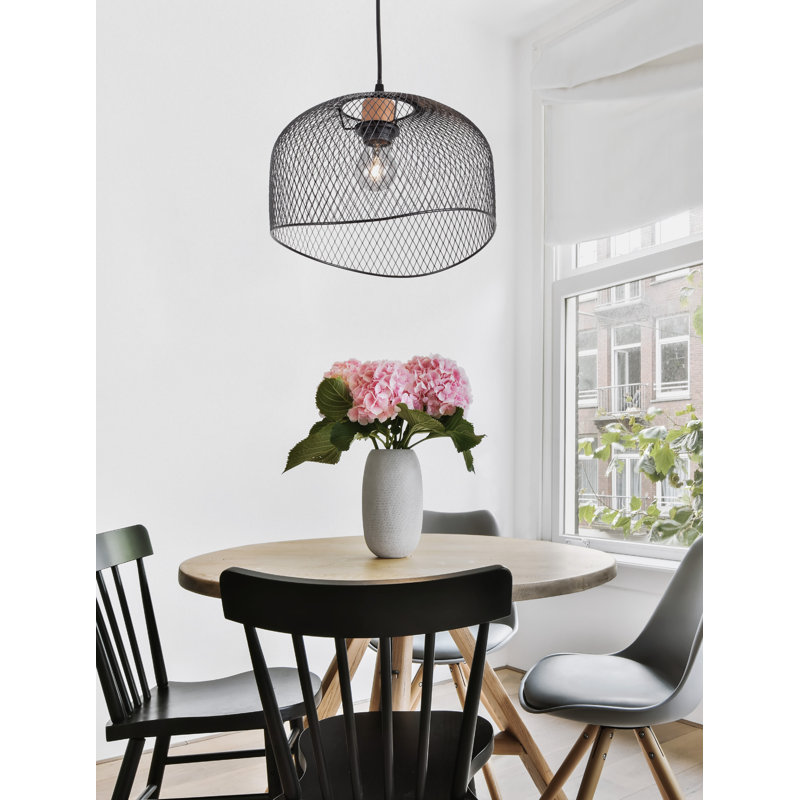 Matt White Metal Natural Wood LED E27 1x12 Watt 230 Volt IP20 Bulb Excluded D: 30 H1: 19.5 H2: 120 cm Adjustable height