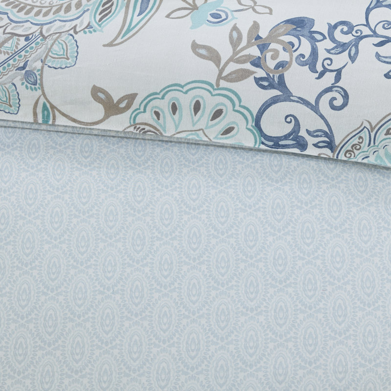 Ensemble de housse de couette pour lit double / grand réversible Isla, Housse de couette double / grand + 2 taies décora