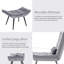 Fauteuil d'appoint moderne avec repose-pieds Solara-1471808006