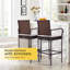 Tabouret de bar 46 po avec coussin Aihnoa