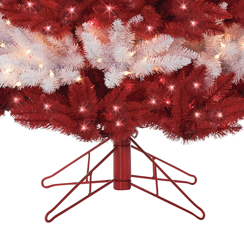 Matthias Lighted Artificial Pine Christmas Tree, 60" H x 38" W x 38" D