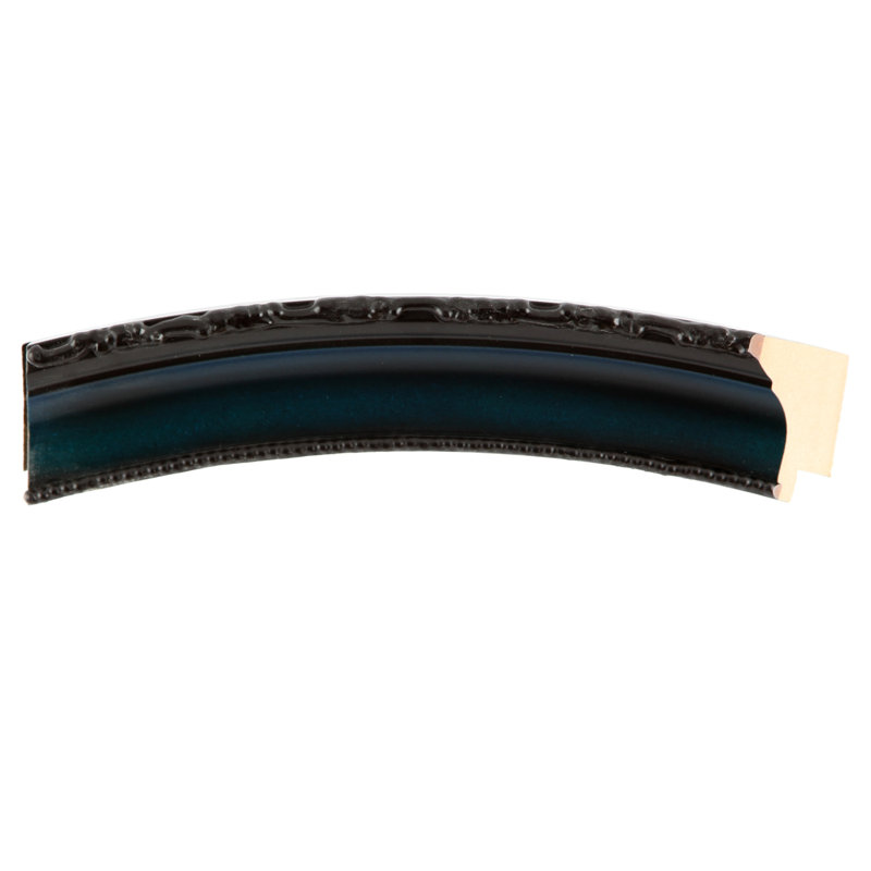 Miroir décoratif biseauté Reposa, H 18,63 po x l 14,63 po, Bleu royal