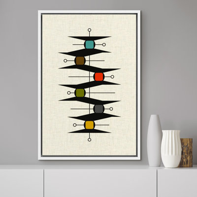 Décoration géométrique colorée abstraite de style Mid-Century Mid-Century pour salon, chambre à coucher X12