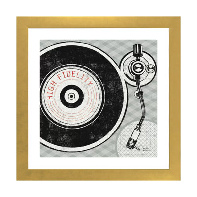 Rétro tourne-disque analogique par Michael Mullan - impression d'art graphique