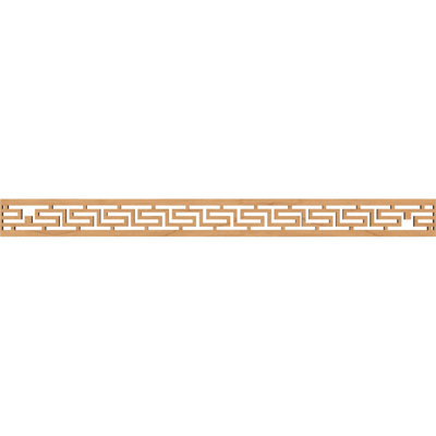46 3/8"W x 4"H x 3/8"T Tulum Fretwork Moulding, Maple