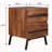 Walnut And Sandy 2-Drawer Nightstand
